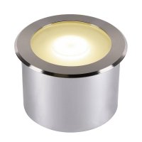 BIG WHITE (SLV) DASAR FLAT 120 EL z�pustn� zemn� sv�tidlo z nerezov� oceli 7 W 4000 K 1006107