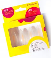 Exihand Blistr 4 b�l� ��rovky FELICIA LED FILAMENT 14V/0,2W 166600.FIL.B
