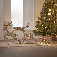 DecoLED LED sv�teln� jeleni a s�n�, 180 x 86 x 18 cm, teple b�l�