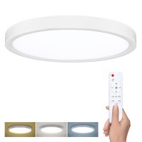 Solight LED osv�tlen� s d�lkov�m ovlada�em Estela White, 36W, 2700lm, 30cm, zm�na chromati�nosti, stm�vateln� WO8019