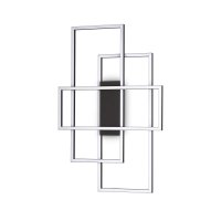 LED Stropn� a n�st�nn� sv�tidlo Ideal Lux FRAME PL RETTANGOLO NERO 270661 31W 2700lm 3000K IP20 41cm �ern�