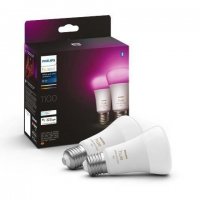Hue Bluetooth LED White and Color Ambiance set 2ks ��rovek Philips 8719514291317 E27 A60 9W 1100lm 2000-6500K RGB stm�vateln�
