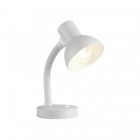 JUST LIGHT stoln� lampa b�l� s vyp�na�em na psac� st�l, na no�n� stolek