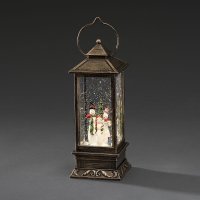 Exihand LED lucerna hnědá se sněhulákem 2889-000, bateriový 2889000 Exihand LED lucerna hnědá se sněhulákem 2889-000, bateriový 2889000