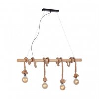 LEUCHTEN DIRECT Z�v�sn� sv�tidlo, 4-ramenn�, rustik�ln�, n�mo�nick�, retro LD 15483-18