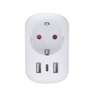 Solight cestovn� adapt�r s USB A+C 20W PD do Velk� Brit�nie, typ G PA03UKPD20