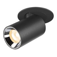 BIG WHITE (SLV) NUMINOS PROJECTOR XS stropn� z�pustn� sv�tidlo, 3000 K, 55d, v�lcov�, �ern�/chrom 1006893