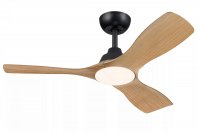 Philips Olas stropn� ventil�tor a sv�tidlo 30W+24W 3000/4300/6500K 106cm �ern� a d�evo