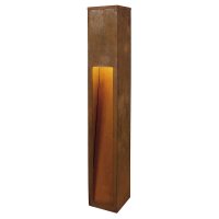 BIG WHITE RUSTY SLOT 80, venkovn� stojac� lampa, LED, 3000K, rezav� �elezo, D/�/V 12/12/80 cm 233457