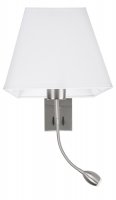 Nova Luce Elegantn� n�st�nn� lampa Valencia s LED diodou na flexibiln�m rameni - 40 W / 3 W LED, chrom NV 8127402