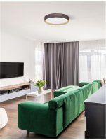 NOVA LUCE stropn� sv�tidlo LUTON k�vov� hn�d� hlin�k matn� b�l� akrylov� difuzor LED 47W 230V 3000K IP20 9818451