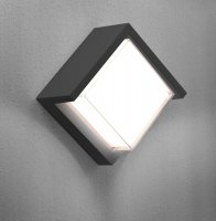CENTURY PURA LED venkovn� n�st�nn� sv�tidlo Cube �ed� 10W 3000K IP65