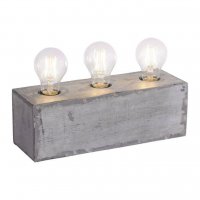 LEUCHTEN DIREKT is JUST LIGHT Stoln� lampa v industri�ln�m stylu v �elezn�m proveden� 3-ramenn� s paticemi E27 LD 11498-77