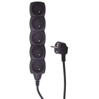EMOS Prodlu�ovac� kabel �ern� 5 z�suvek 3m 1902250300