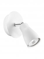 NOVA LUCE bodov� sv�tidlo CONO b�l� hlin�k GU10 1x10W 230V IP20 bez ��rovky 668001