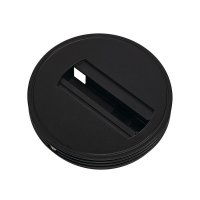 BIG WHITE STROPN� ROZETA, pro vysokonap�ovou 1f�zovou n�stavnou p��pojnici, �ern� 143380