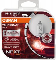 OSRAM H11 24V 70W PGJ19-2 TRUCKSTAR PRO NEXT GEN +120% více světla 2ks 64216TSP-HCB OSRAM H11 24V 70W PGJ19-2 TRUCKSTAR PRO NEXT GEN +120% více světla 2ks 64216TSP-HCB