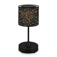 BRILONER LED bateriové stolní svítidlo, pr.12,5 cm, LED modul, 3W, 350 lm, černá IP44 BRILO 7443-015 BRILONER LED bateriové stolní svítidlo, pr.12,5 cm, LED modul, 3W, 350 lm, černá IP44 BRILO 7443-015