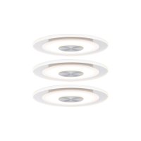 Paulmann vestavn� sv�tidlo LED Whirl kruhov� 5,5W hlin�k sat�n 3ks sada stm�vateln� 929.07 P 92907