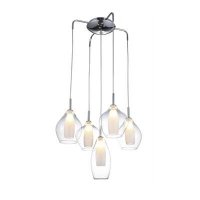 Závěsné svítidlo AZzardo Amber Milano 5 clear AZ3076 G9 5x40W IP20 50cm čiré Závěsné svítidlo AZzardo Amber Milano 5 clear AZ3076 G9 5x40W IP20 50cm čiré