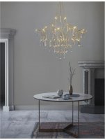 NOVA LUCE z�v�sn� sv�tidlo GORO �ir� k�i���l a zlat� kov LED 20W 230V 3000K IP20 9116820