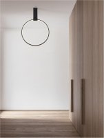 NOVA LUCE stropn� sv�tidlo GARVE �ern� ocel+hlin�k LED 30W stm�vateln� 9085241