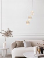 NOVA LUCE z�v�sn� sv�tidlo BRILLANTE zlat� hlin�k a akryl LED 15W 230V 3200K IP20 stm�vateln� 9695208