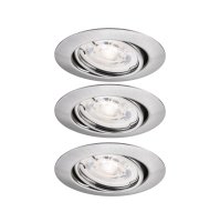 PAULMANN LED vestavn� sv�tidlo Base GU10 Flat v�klopn� 3x4,9W 230V stm�vateln� 2700K kov kart��ovan�