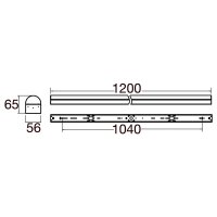 BIG WHITE (SLV) BATTEN P 1200 52 830/840/850 WH DALI EM 3H 1009259
