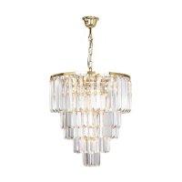 ZUMALINE Závěsné svítidlo AMEDEO 17106/6+3+1-zlatá/čirá ZUMALINE Závěsné svítidlo AMEDEO 17106/6+3+1-zlatá/čirá