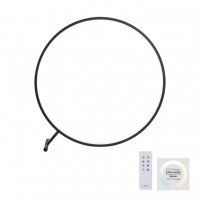 PAUL NEUHAUS LED stojac� sv�tidlo a stoln� lampa �ern� kruhov� stm�vateln� p�es d�lkov� ovl�d�n� 2700-5000K PN 319-18