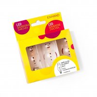 LED Blistr FILAMENT Sn�hul�k b�l� 3 ��rovky 20V/0,2W