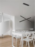 NOVA LUCE závěsné svítidlo X-LINE černý hliník a akryl LED 40W 230V IP20 3000K stmívatelné 9060920 NOVA LUCE závěsné svítidlo X-LINE černý hliník a akryl LED 40W 230V IP20 3000K stmívatelné 9060920