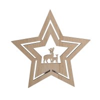 Solight LED n�st�nn� dekorace v�no�n� hv�zda, 24x LED, 2x AA 1V261