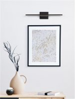 NOVA LUCE n�st�nn� sv�tidlo nad obrazy AZURE �ern� hlin�k a akryl LED 12.5W 230V 3000K IP20 9267018