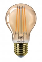 Philips Vintage LED filament ��rovka E27 A60 7W (40W) 470lm 1800K nestm�vateln�, zlat�