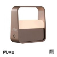 PAUL NEUHAUS LED stoln� lampa Pure Go bronz na baterie dotykov� vyp�na� USB 2700K PN 4055-97