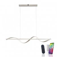 PAUL NEUHAUS Paul Neuhaus LED z�v�sn� sv�tidlo Q-SWING st��brn� Smart Home stm�vateln� FB ZigBee 2700-5000K PN 2385-55