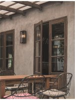 NOVA LUCE venkovn� n�st�nn� sv�tidlo SORREN antracitov� hlin�k a �ir� sklo E27 1x12W 220-240V bez ��rovky IP65 9197701