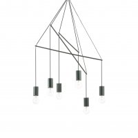 Závěsné svítidlo Ideal Lux Pop SP6 nero 158815 černé 54cm Závěsné svítidlo Ideal Lux Pop SP6 nero 158815 černé 54cm