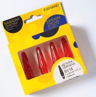 Blistr 4 žárovky Asteria červená 14V/0,1A Blistr 4 žárovky Asteria červená 14V/0,1A