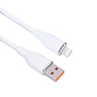 Solight lightning kabel, USB 2.0 A konektor - Lightning konektor, silikon, 0,5m SSC15005-S
