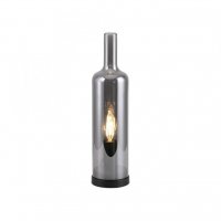 JUST LIGHT Stoln� lampa BOTTLE, kou�ov� barva, tvar l�hve, kou�ov� sklo, ���rov� vyp�na�
