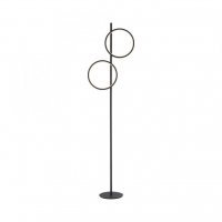 JUST LIGHT LED stojací svítidlo černé jednoduchý design nožní vypínač teplá bílá 3000K LD 15396-18 JUST LIGHT LED stojací svítidlo černé jednoduchý design nožní vypínač teplá bílá 3000K LD 15396-18