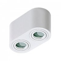 Stropn� bodov� p�isazen� sv�tidlo AZzardo Brant 2 IP44 white AZ2816 GU10 2x50W IP44 18cm b�l�