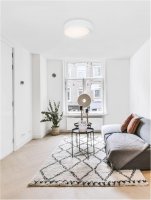 NOVA LUCE stropn� sv�tidlo OBY b�l� hlin�k a akryl LED 60W 230V 3000K IP20 stm�vateln� 9085224