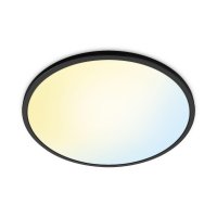 WiZ SuperSlim přisazené LED svítidlo 32W 3800lm 2700-6500K IP20 55cm, černé WiZ SuperSlim přisazené LED svítidlo 32W 3800lm 2700-6500K IP20 55cm, černé