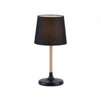 LEUCHTEN DIREKT is JUST LIGHT Stoln� lampa, l�tkov� st�nidlo, �ern�, d�evo, jednoduch�, nad�asov� 14423-18