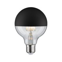 PAULMANN LED Globe 6,5 W E27 zrcadlov� svrchl�k �ern� mat tepl� b�l� stm�vateln� 286.76