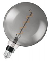 LEDVANCE Vintage 1906 LED CL GLOBE200 FIL SMOKE 12 non-dim 5W/818 E27